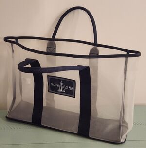 Ralph Lauren Clear Tote Bag
